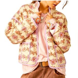 Free People Chloe Floral Print Jacket | Size XL